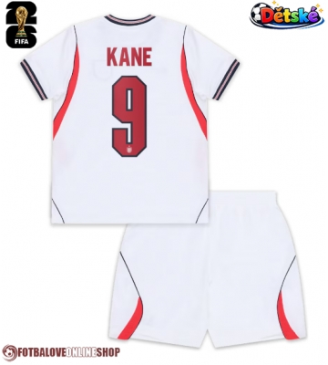 Anglie Harry Kane #9 Domácí dres komplet pro Děti MS 2026 Krátkým Rukávem (+ Krátké kalhoty)